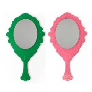 Target Bullseye Wicked Two-Sided Mirror ~ Glinda Elphaba Green Pink NWT